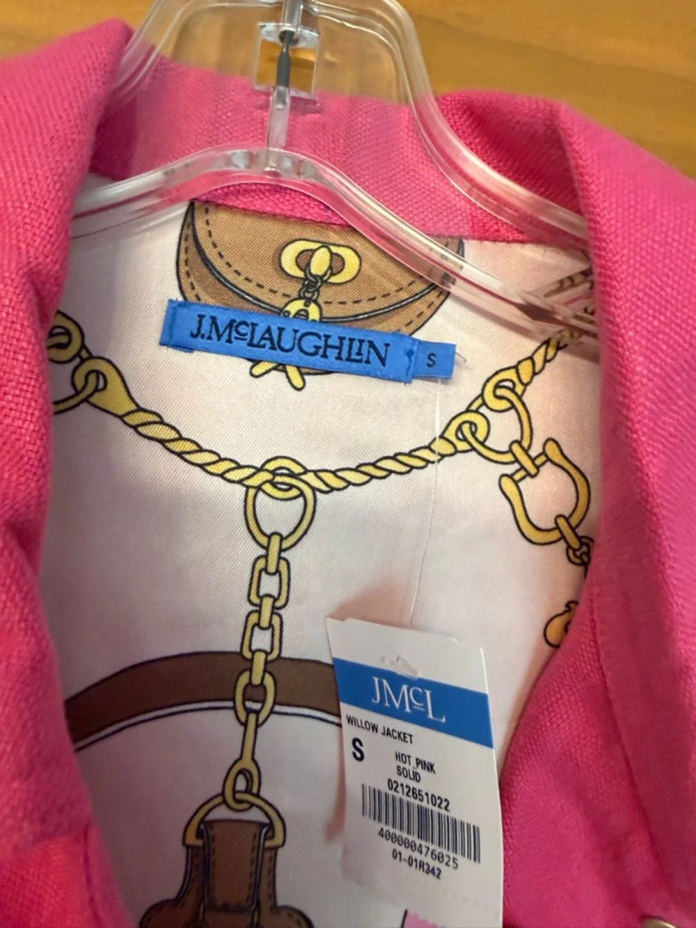 J. McLaughlin Hot Pink Utility Jean Jacket for Kids